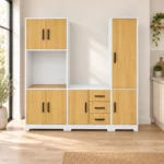5 Door 3 Piece Kitchen Set with Storage, MW322