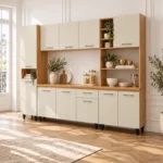 Modern Kitchen Set with Storage Cabinets, MWBR825C
