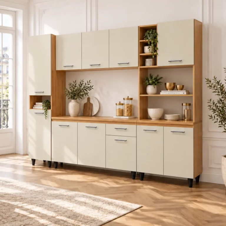 Modern Kitchen Set with Storage Cabinets, MWBR825C