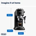De’Longhi Dedica Pump Espresso Coffee Machine, Black, EC685.BK