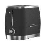 Beko 2-Slice Toaster Cosmopolis, Black and Chrome, TAM8202B
