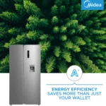 Midea Side-by-Side Fridge Freezer 513L with Water Dispenser, HC-689WEN