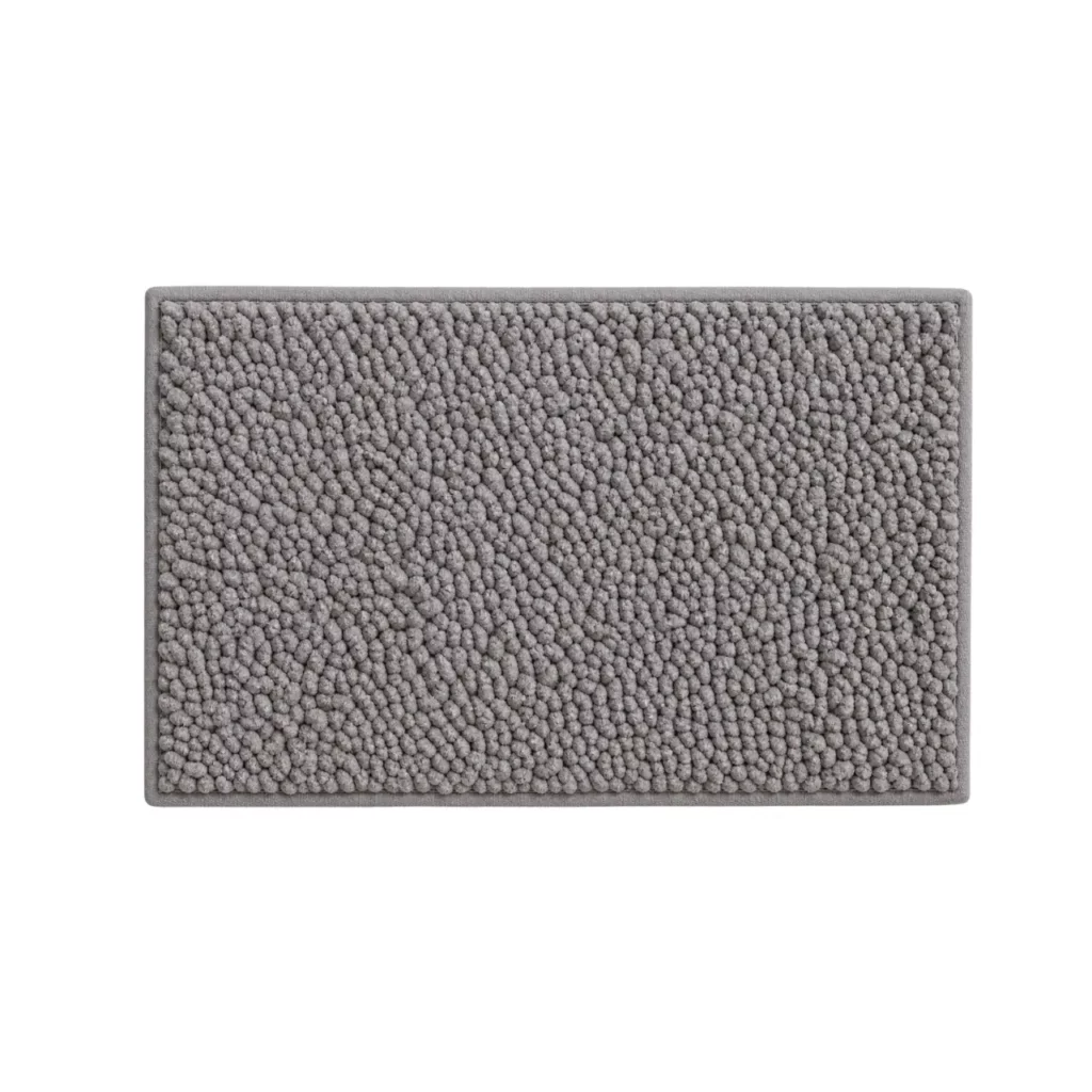 Bobbin Bathroom Mat, Grey, 50 x 80 cm, CSB01