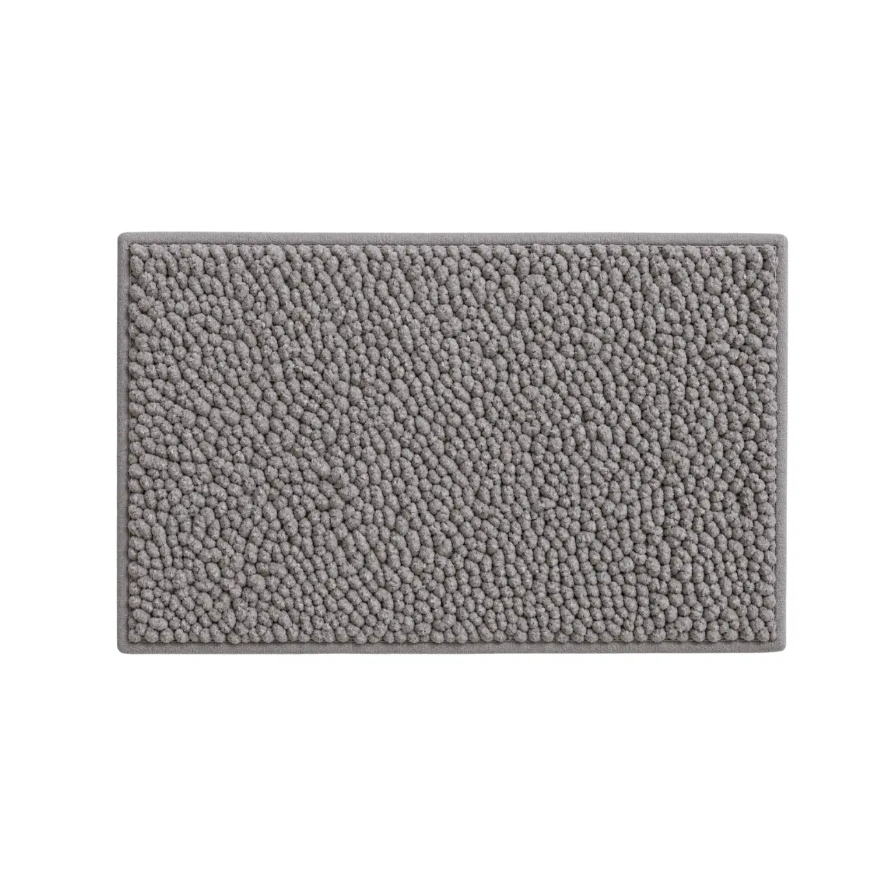 CSB01-50X80 Bobbin Bathroom Mat, Grey, 50 x 80 cm, CSB01