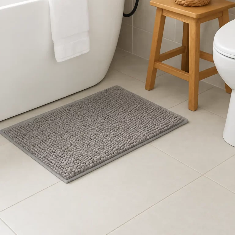 Bobbin Bathroom Mat, Grey, 50 x 80 cm, CSB01