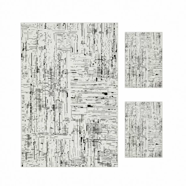 Luxury Shaved Rug Combo, 3-Piece Set