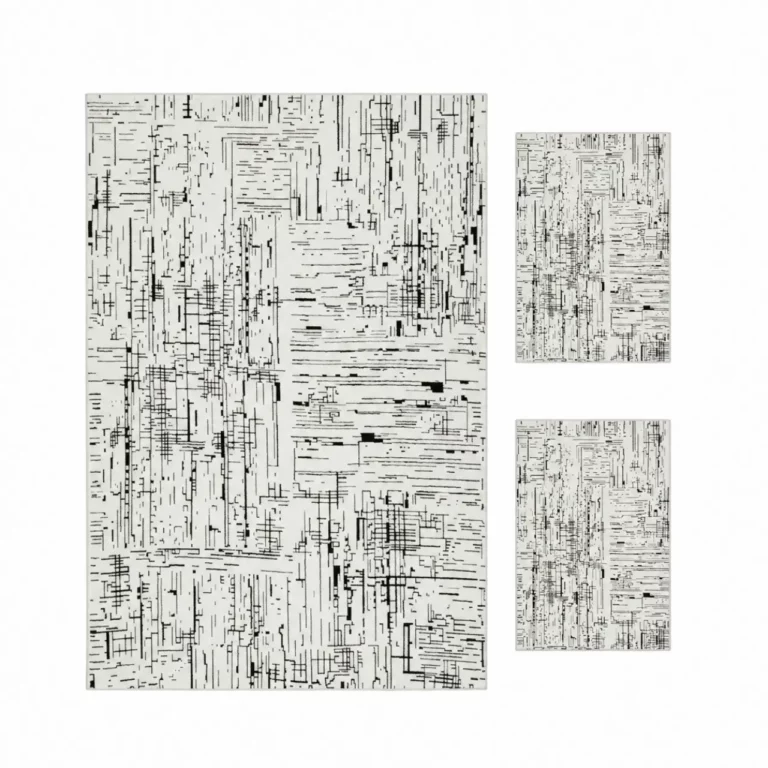 Luxury Shaved Rug Combo, 3-Piece Set