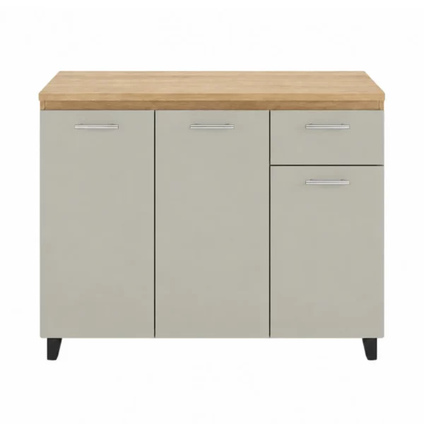 Modern 3 Door Kitchen Base Cabinet, MWBR8253DBC