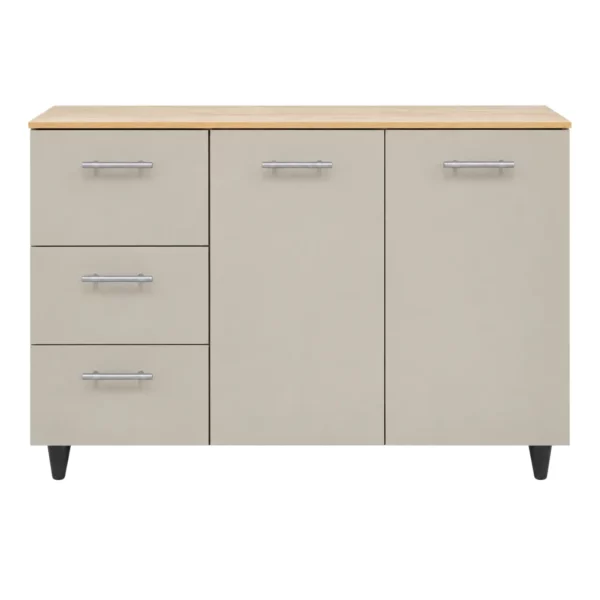 Contemporary 3 Door Kitchen Storage Cabinet, MWSF3DB