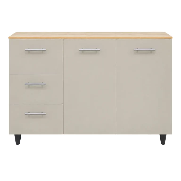 Contemporary 3 Door Kitchen Storage Cabinet, MWSF3DB