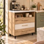 Coffee Base Unit, Cream and Oak, MW823CB