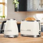 Cosmopolis Bullet Kettle & 2 Slice Toaster Combo Off White - WKM8307CR + TAM8202CR - Image 4