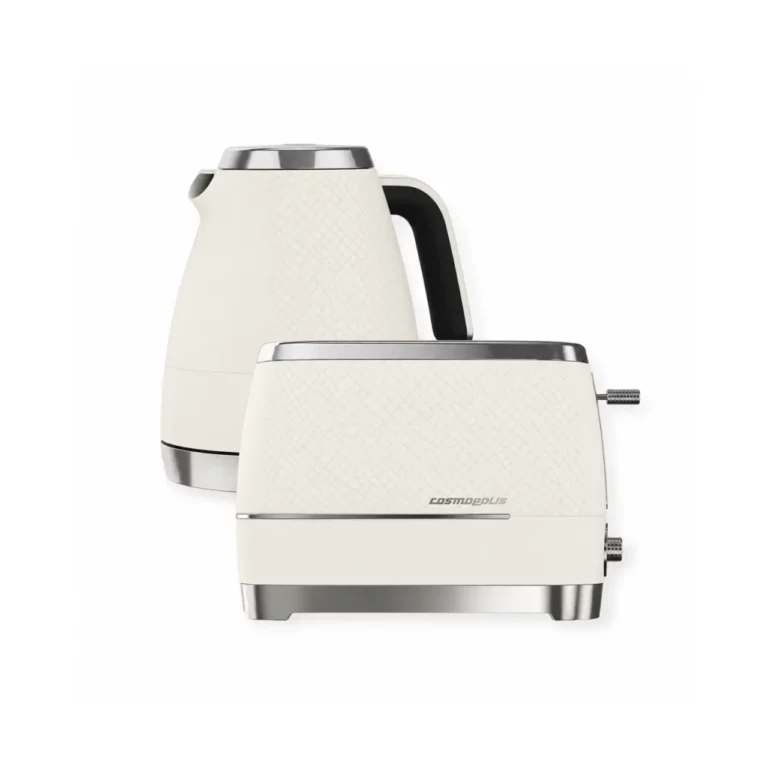 Cosmopolis Bullet Kettle & 2 Slice Toaster Combo Off White - WKM8307CR + TAM8202CR