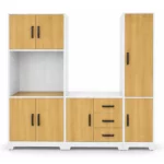 5 Door 3 Piece Kitchen Set with Storage, MW322