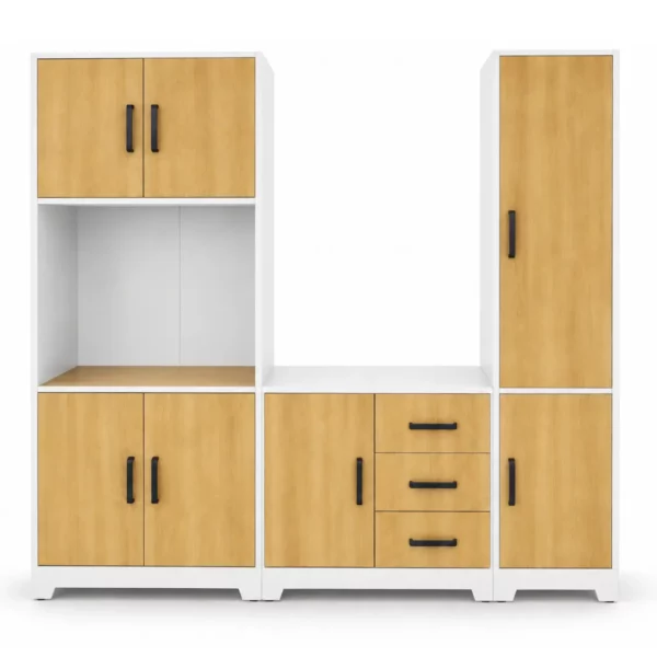 5 Door 3 Piece Kitchen Set with Storage, MW322