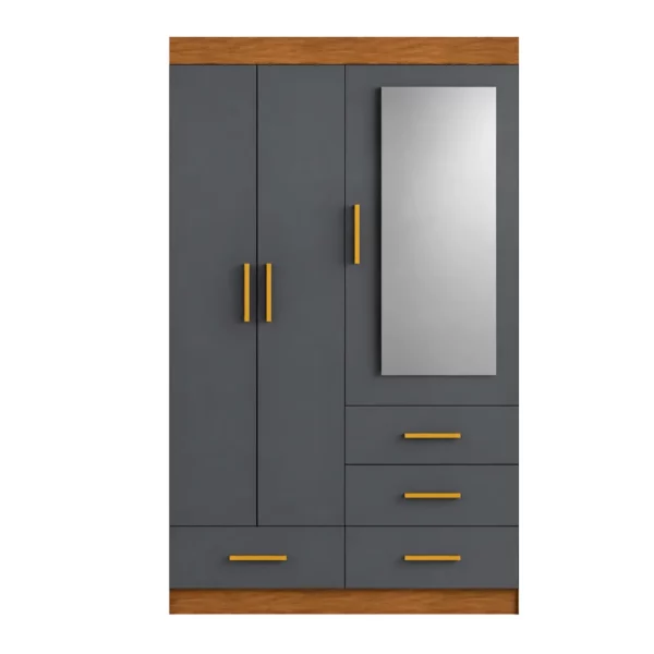 Modern 3 Door Wardrobe with Mirror, MWBR120