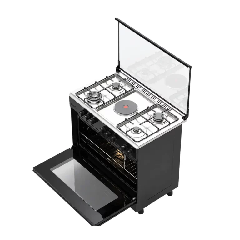 JVC 90cm Freestanding Gas/Electric Cooker, WG-NFOC90B5S