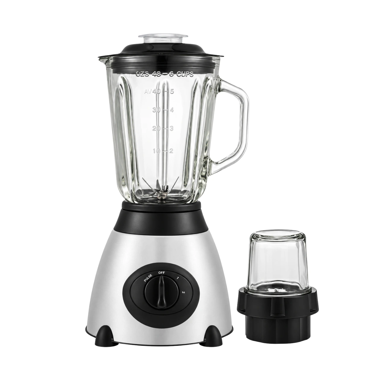 SSGB-400 Sunbeam 400W 1.5L Glass Jar Blender with Grinder, Stainless Steel, SSGB-400