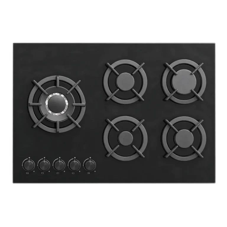 JVC 90cm 5 Burner Gas-On-Glass Hob, Black, WG-NBH90GB6S