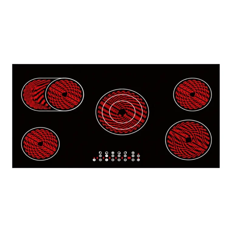 JVC 90cm 5 Zone Ceramic Hob, WG-NBHE90B5S
