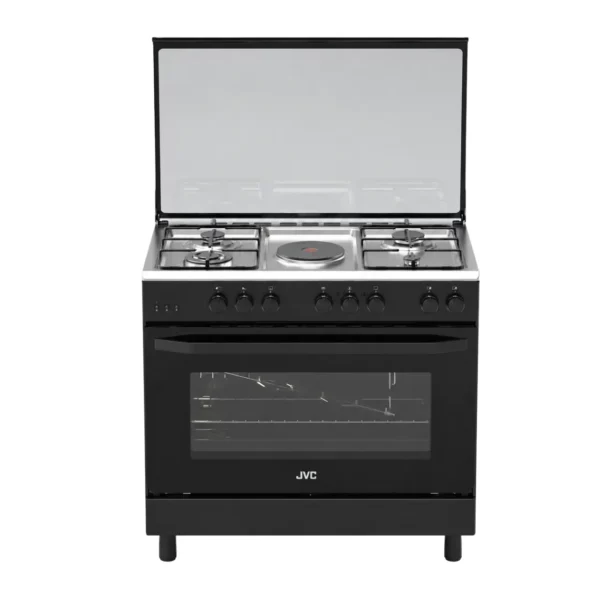 JVC 90cm Freestanding Gas/Electric Cooker, WG-NFOC90B5S