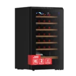JVC 35-Bottle 95L Undercounter Wine Cooler, Black, WG-NRFW35B5S - Image 2